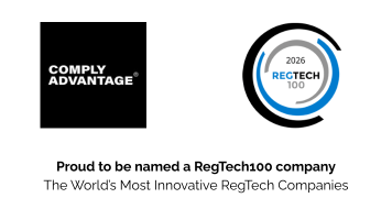 Proud to be named a RegTech100 company