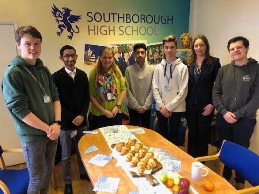 Seonaid Mackenzie speaks at Southborough School